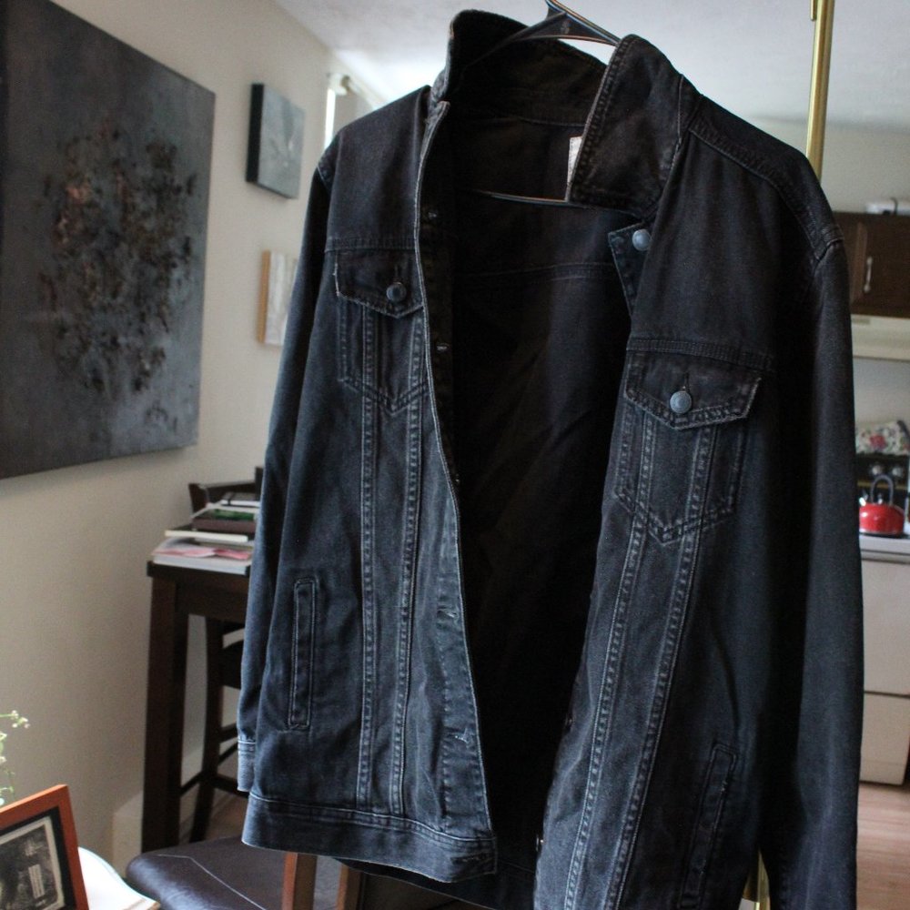 AMERICAN EAGLE | LONG LENGTH CLASSIC DENIM JACKET